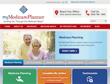 Tablet Screenshot of mymedicareplanner.com